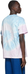 Versace Jeans Couture Blue & Pink Tie-Dye Garland Sun T-Shirt