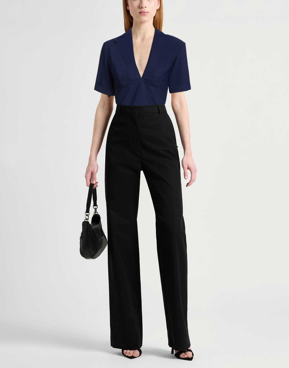 Chiara Boni La Petite Robe Womens Top in Midnight blue