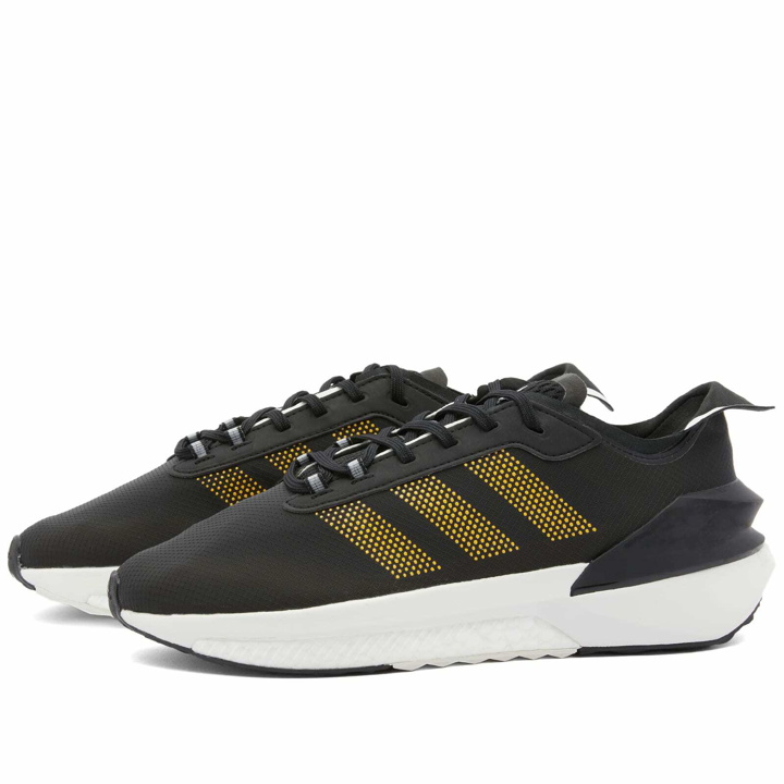 Photo: Adidas Men's Avryn Sneakers in Core Black/Solar Gold