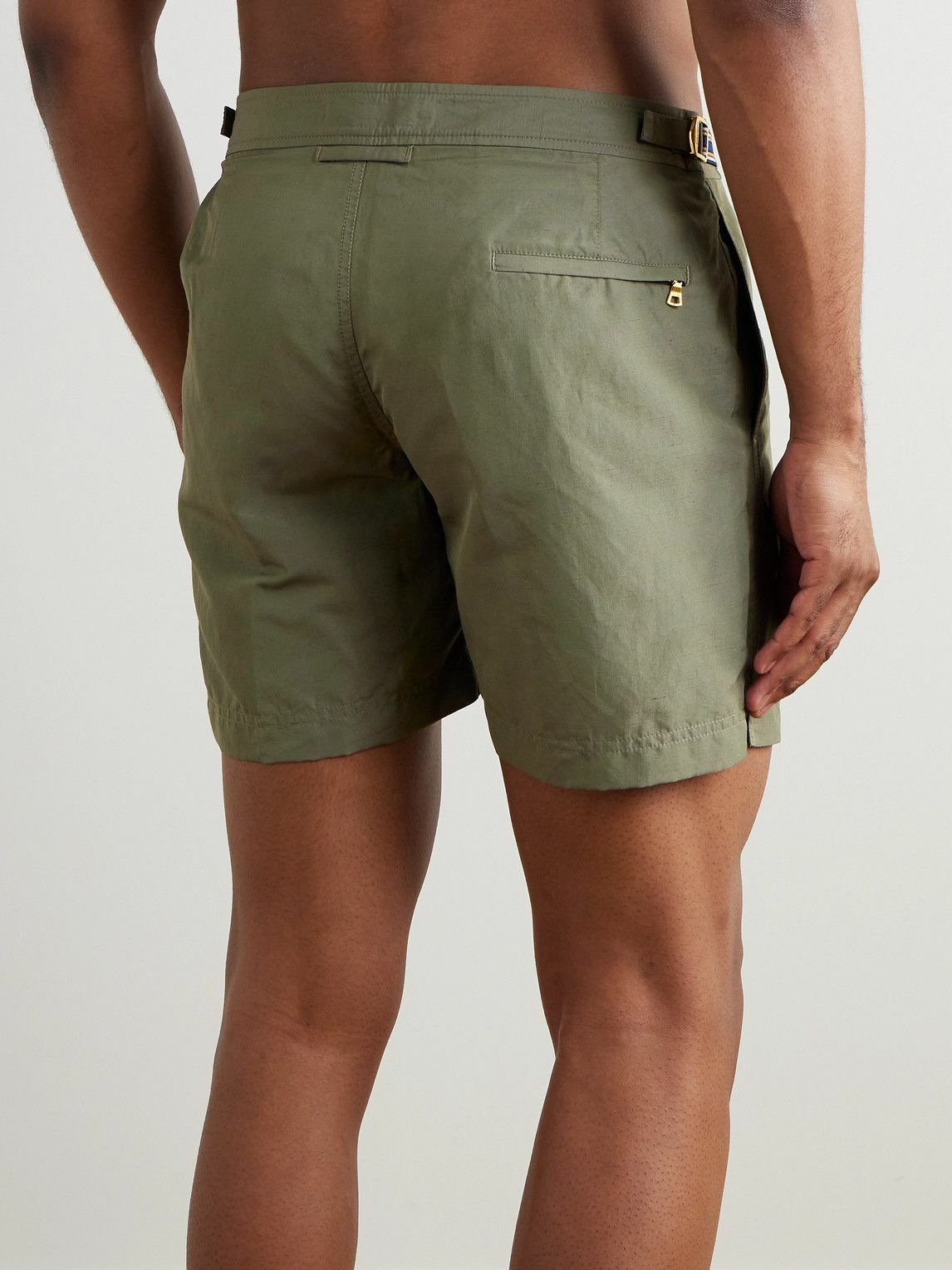 Orlebar Brown - Bulldog Slim-Fit Mid-Length Swim Shorts - Green