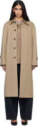 TONYWACK Beige Single-Breasted Trench Coat