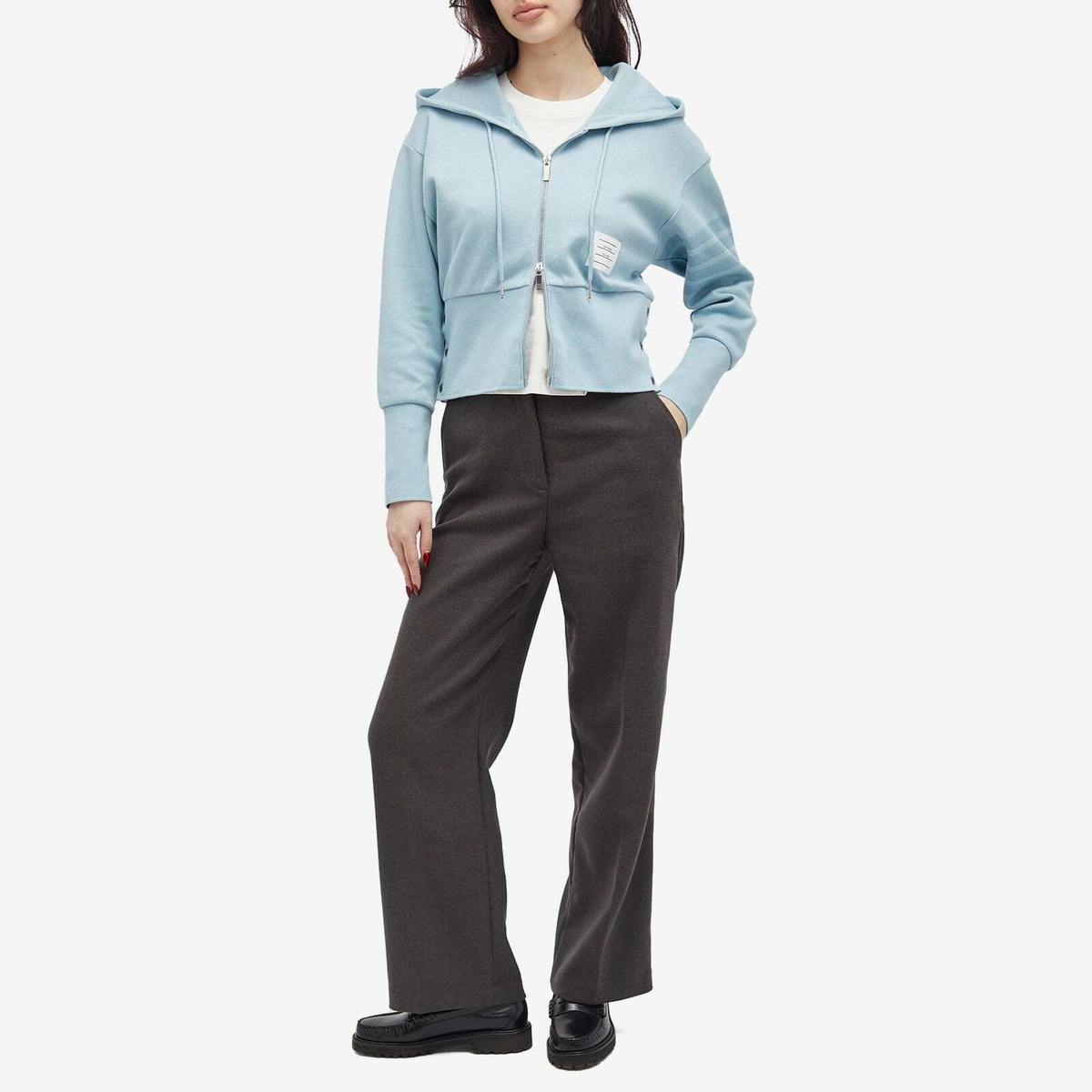Tシャツ・カットソー THOM BROWNE Women Hoodies FJT002A 00535415 Blue THOM BROWNE Women Hoodies FJT002A 00535415 Blue (THOM BROWNE
