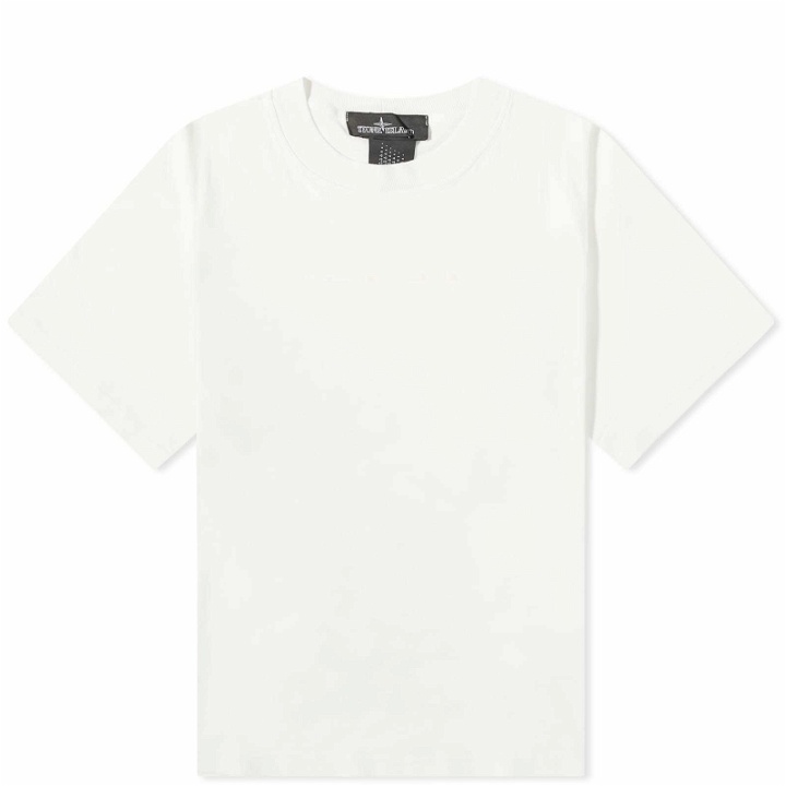 Photo: Stone Island Shadow Project Men's Mako Cotton Back Print T-Shirt in White