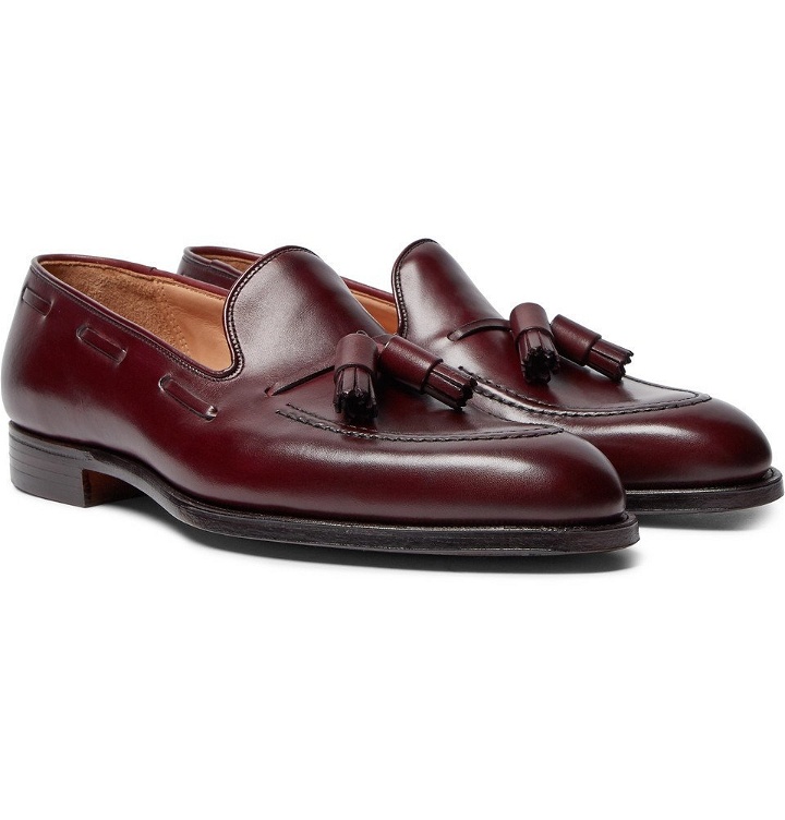 Photo: George Cleverley - Adrian Burnished-Leather Loafers - Men - Burgundy