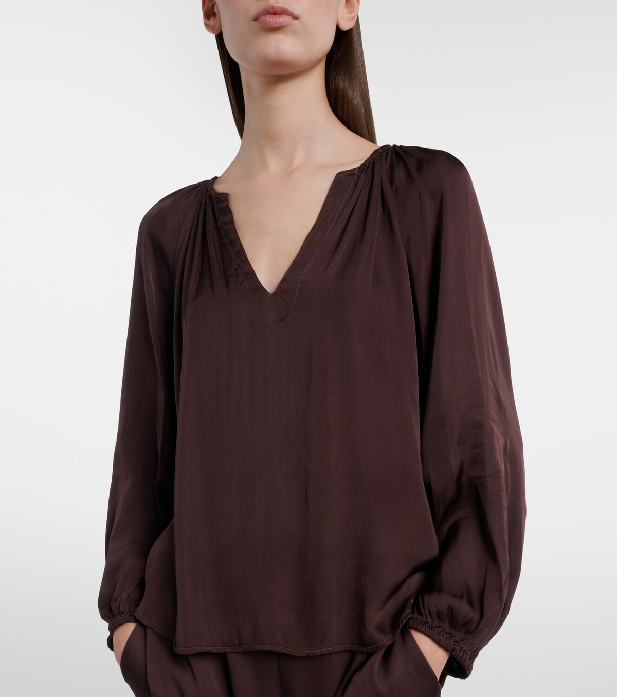 Velvet Lyla satin blouse