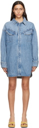 Grlfrnd Blue Kimora Denim Minidress