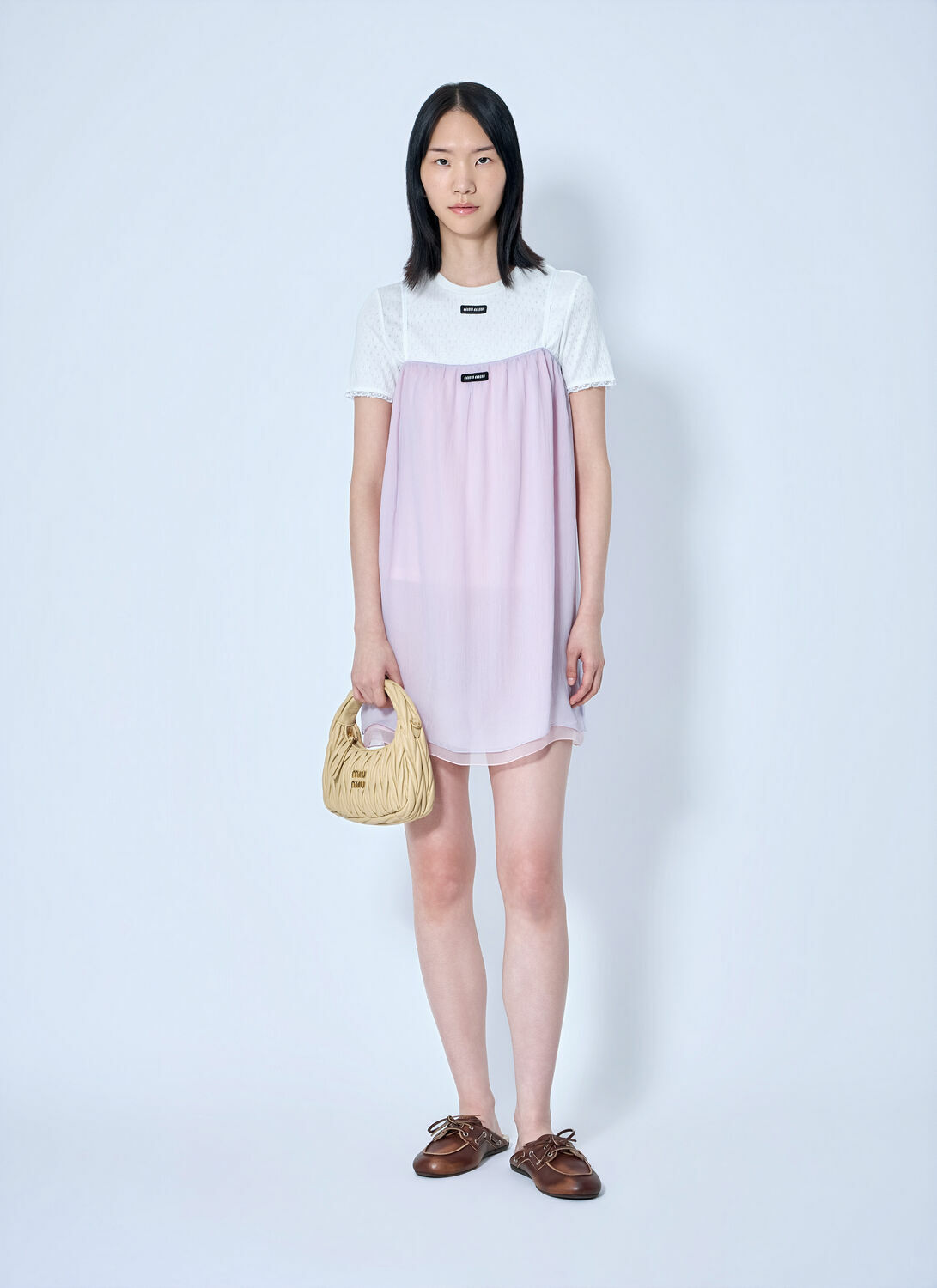 Miu Miu Wisteria Chiffon Dress