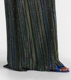 Missoni Striped lamé gown