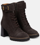 See By Chloé Mallory suede combat boots