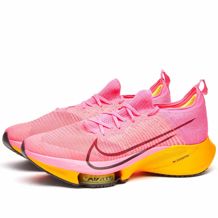 Photo: Nike Men's Air Zoom Tempo NEXT% Sneakers in Hyper Pink/Black
