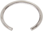 Alexander McQueen Silver Open Cuff Bracelet