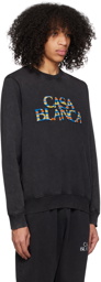 Casablanca Black Ange De Jour Sweatshirt