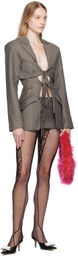 Lado Bokuchava SSENSE Exclusive Gray Arch Blazer