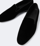 Manolo Blahnik Mario velvet loafers
