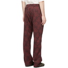 Needles Burgundy Jacquard Track Pants