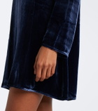 Asceno Larissa velvet minidress