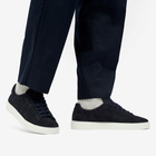 Norse Projects Men's Suede Court Sneakers in Dark Navy