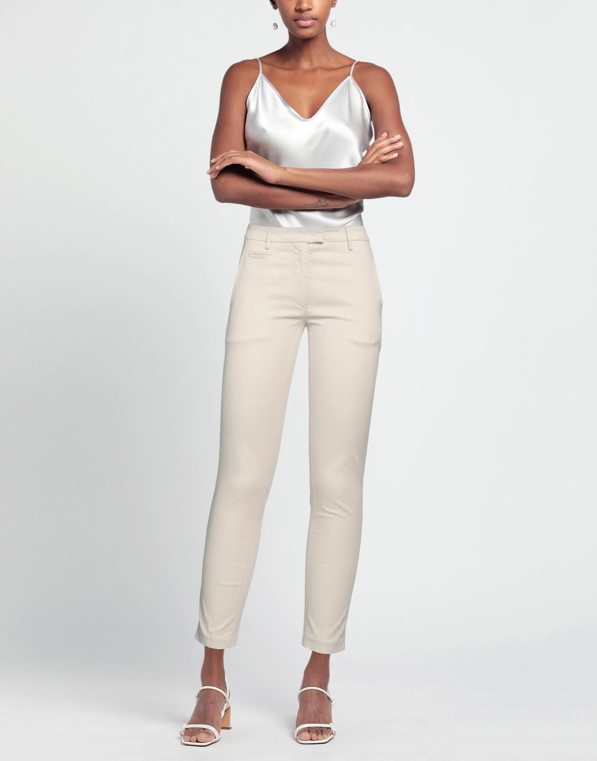 Dondup Womens Pants Ivory
