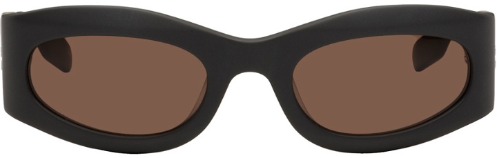 Photo: MCQ Gray Oval Sunglasses