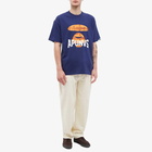 Men's AAPE Street Baseball Universe T-Shirt in Navy