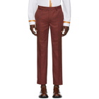 Eckhaus Latta Red Narrow Trousers