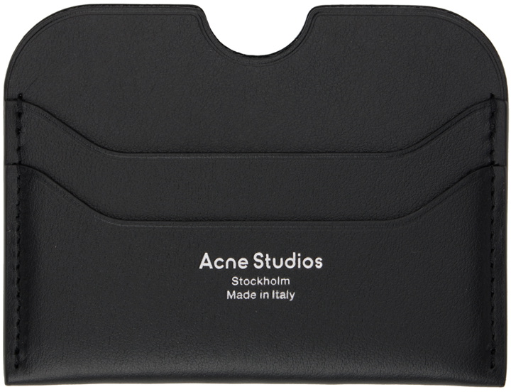 Photo: Acne Studios Black Leather Card Holder