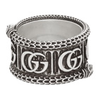 Gucci Silver GG Marmont Ring