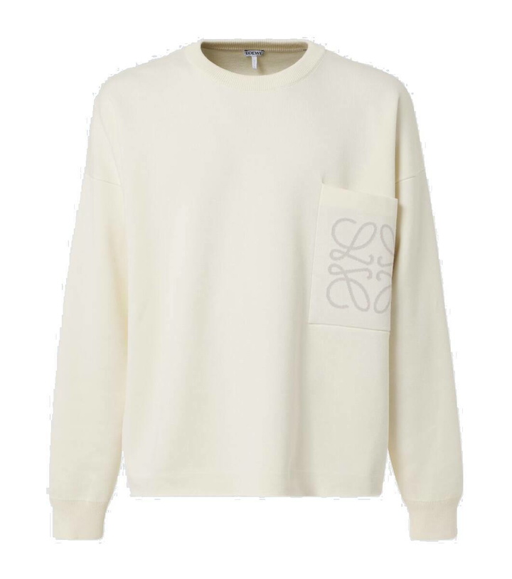 Photo: Loewe Anagram cotton-blend sweatshirt