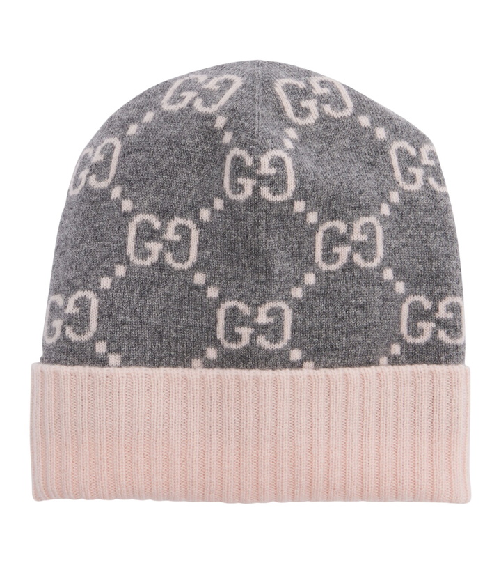 Photo: Gucci GG jacquard cashmere beanie
