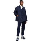 Blue Blue Japan Navy and Black Kagozome Oxford Jacket