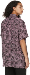 SSENSE WORKS SSENSE Exclusive Jeremy O. Harris Black & Pink Rose Bowling Shirt