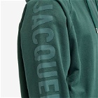 Jacquemus Men's Typo Logo Hoodie in Dark Green