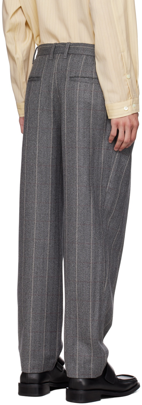 AFTER PRAY Gray Two Tuck Trousers