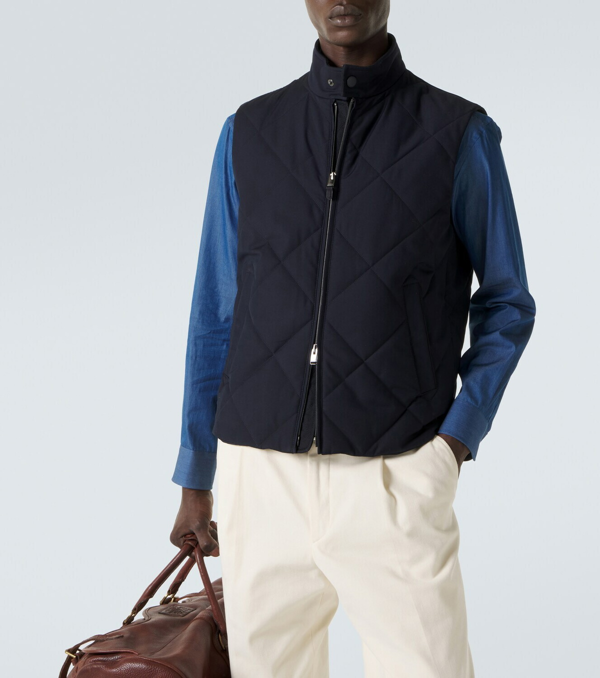 Canali Quilted puffer vest