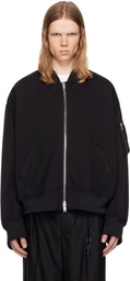 MASTERMIND WORLD Black Jersey Bomber Jacket
