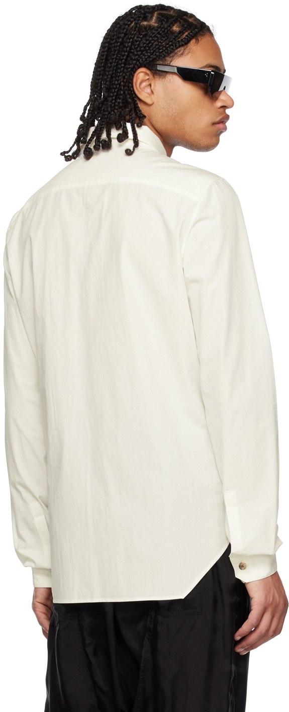 Rick Owens White Office Shirt Rick Owens