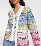 Missoni - Belted longline wool-blend cardigan