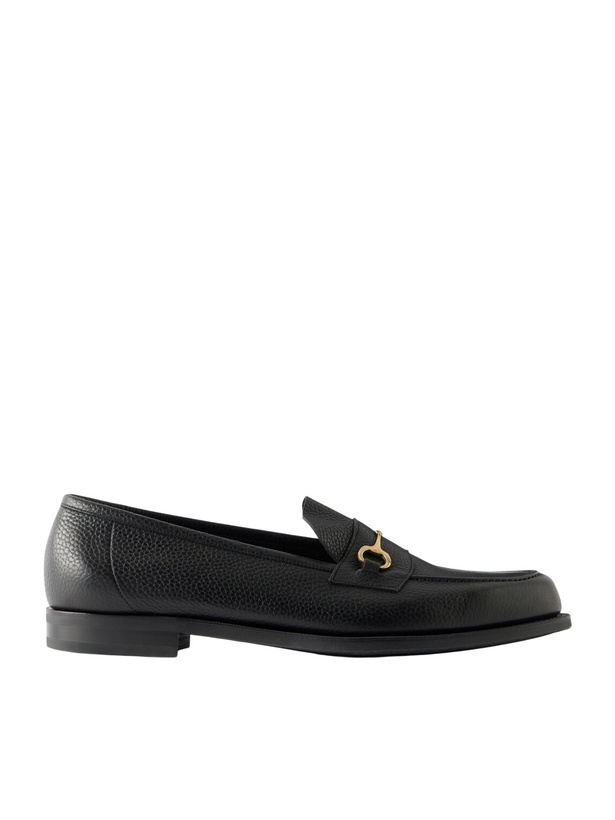 Photo: Edward Green - Putney Horsebit-Embellished Full-Grain Leather Loafers - Black