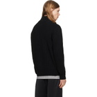 MM6 Maison Margiela Black Ribbed Knit Jacket