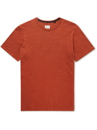 Rag & Bone - Classic Flame Slub Cotton-Jersey T-Shirt - Orange