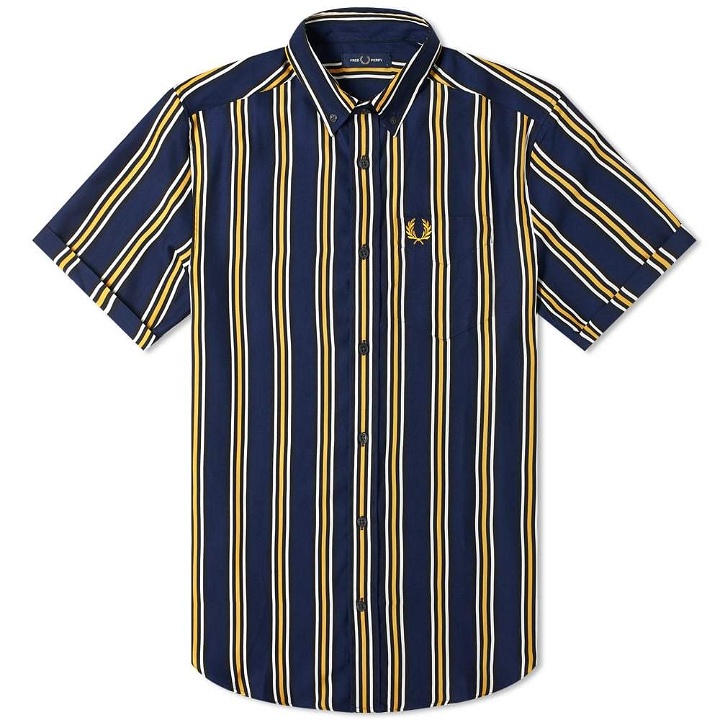 Photo: Fred Perry Authentic Short Sleeve Vertical Striped Shirt