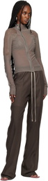 Rick Owens Taupe Temple Combo Gary Jacket