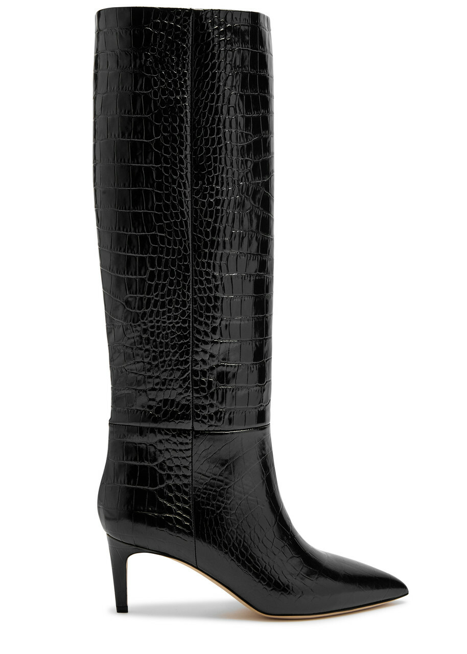 ロングブーツ PARIS TEXAS ROXY BOOTS IN VINTAGE LEATHER Roxy leather knee-high boots in black - Paris Texas | Mytheresa