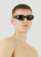Balenciaga - Swift Oval Sunglasses in Black 