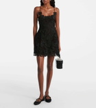 Blumarine Floral lace minidress