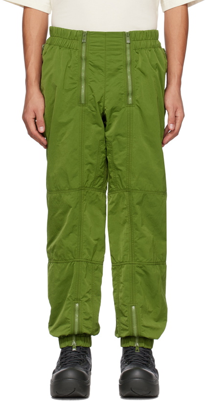 Photo: Bottega Veneta Green Zipped Trousers