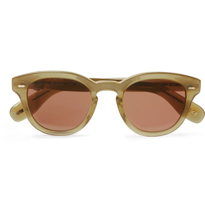 Photo: Oliver Peoples - Cary Grant Acetate Sunglasses - Green