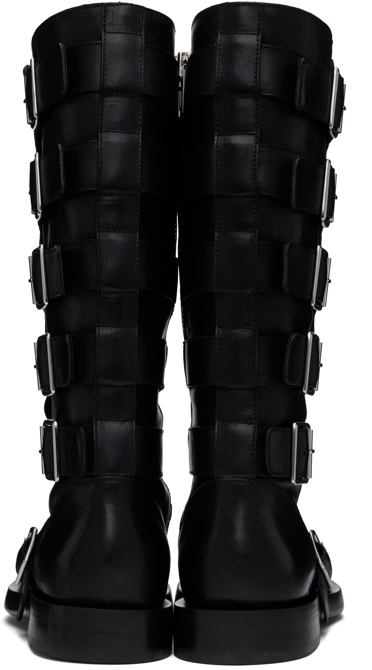 Ann Demeulemeester Black Jace Biker Boots