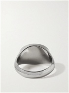 FENDI - Logo-Engraved Silver-Tone Ring - Silver