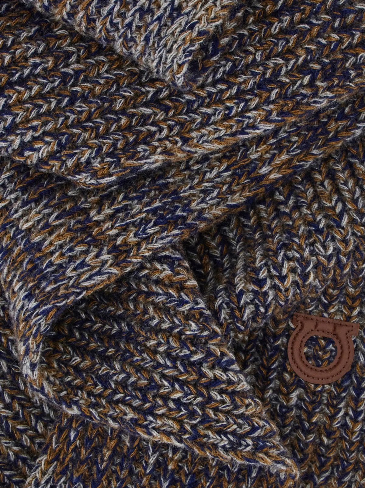 Ferragamo Mens Skinny scarf in Blue